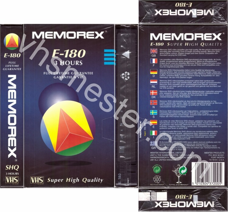 MEMOREX Vhsmester memorex-vhsmester